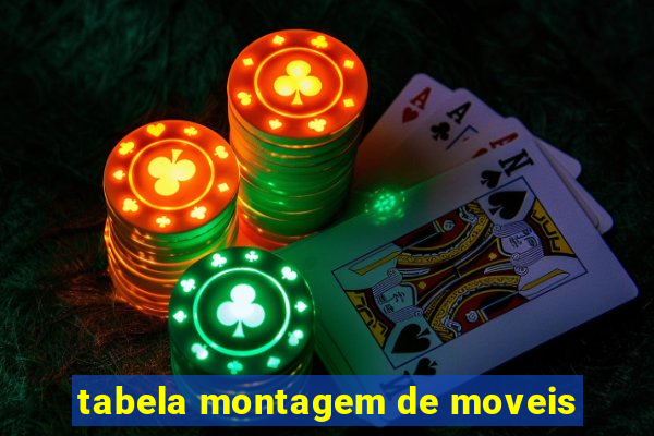 tabela montagem de moveis